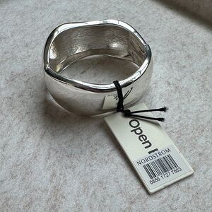 Nordstrom Polished Silver Cuff Bracelet